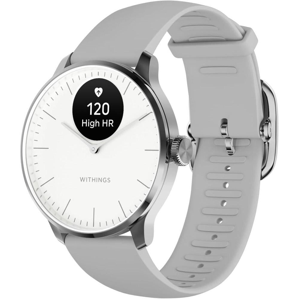 Withings ScanWatch Light - Hybrid Smart Watch, Heart Rate Monitoring, Fitness Tracker, Cycle Tracker, Sleep Monitoring