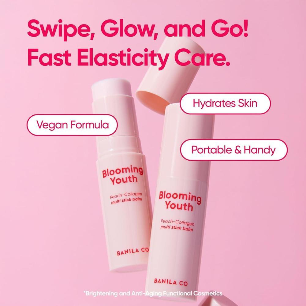 Banila Co Blooming Youth Bálsamo Multifuncional Con Colágeno De Melocotón Y Ácido Hialurónico 10.5g
