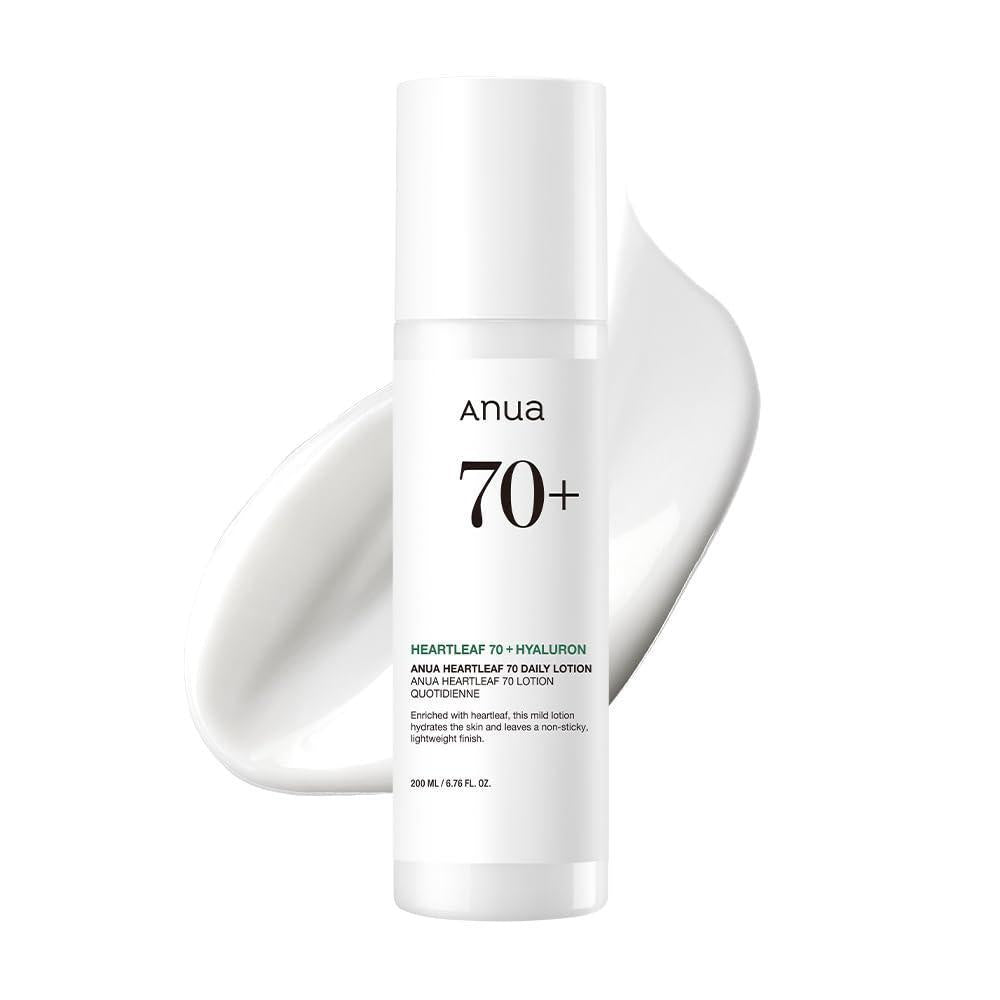 Anua Heartleaf Loción Diaria, Hidratante Facial con Ácido Hialurónico para Piel Sensible, Ligera, Cuidado de la Piel Coreano (200ml, 6.76 fl.oz.)