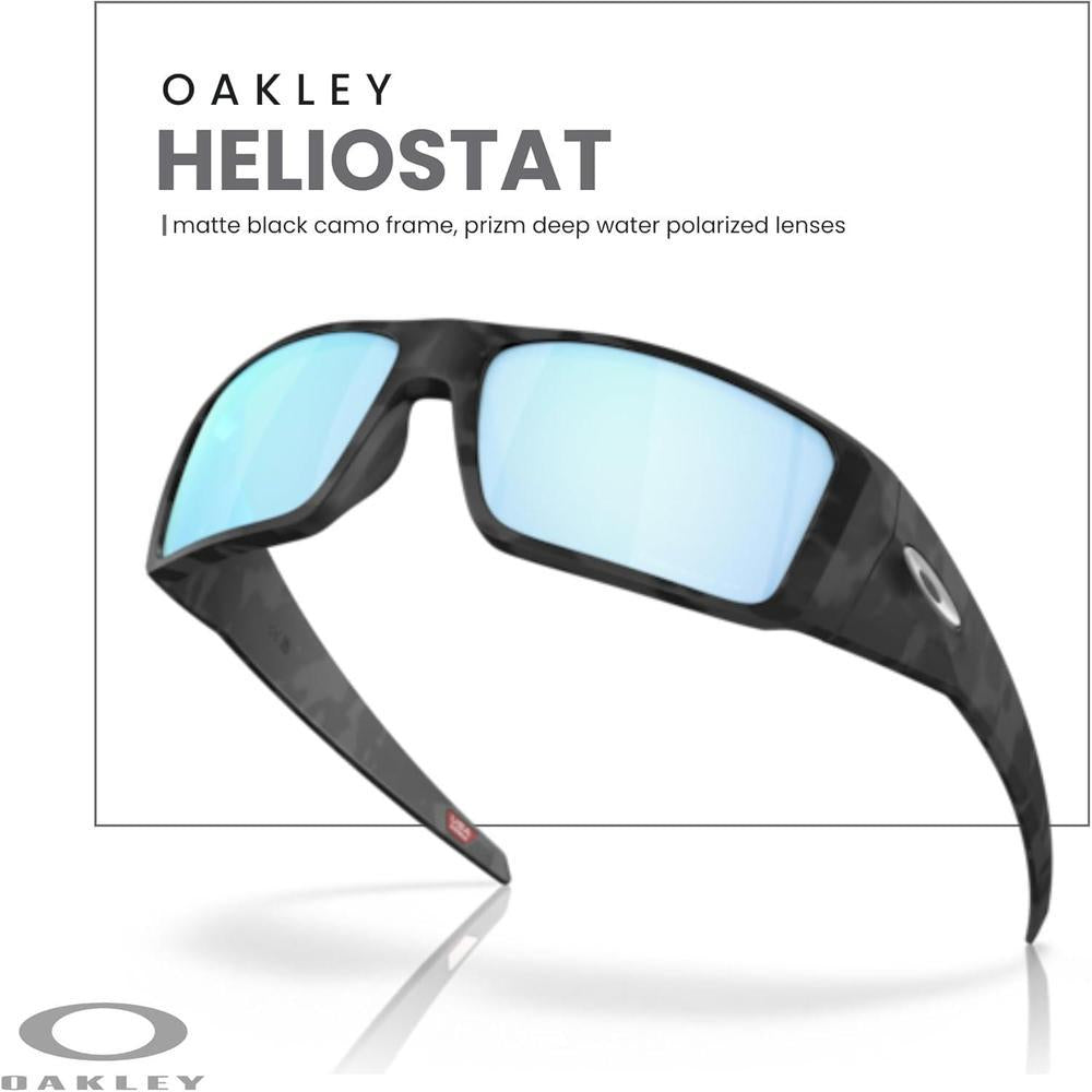 Oakley Heliostat OO9231, Gafas de Sol Rectangulares para Hombre con Kit de Accesorios, Bolsa de Microfibra