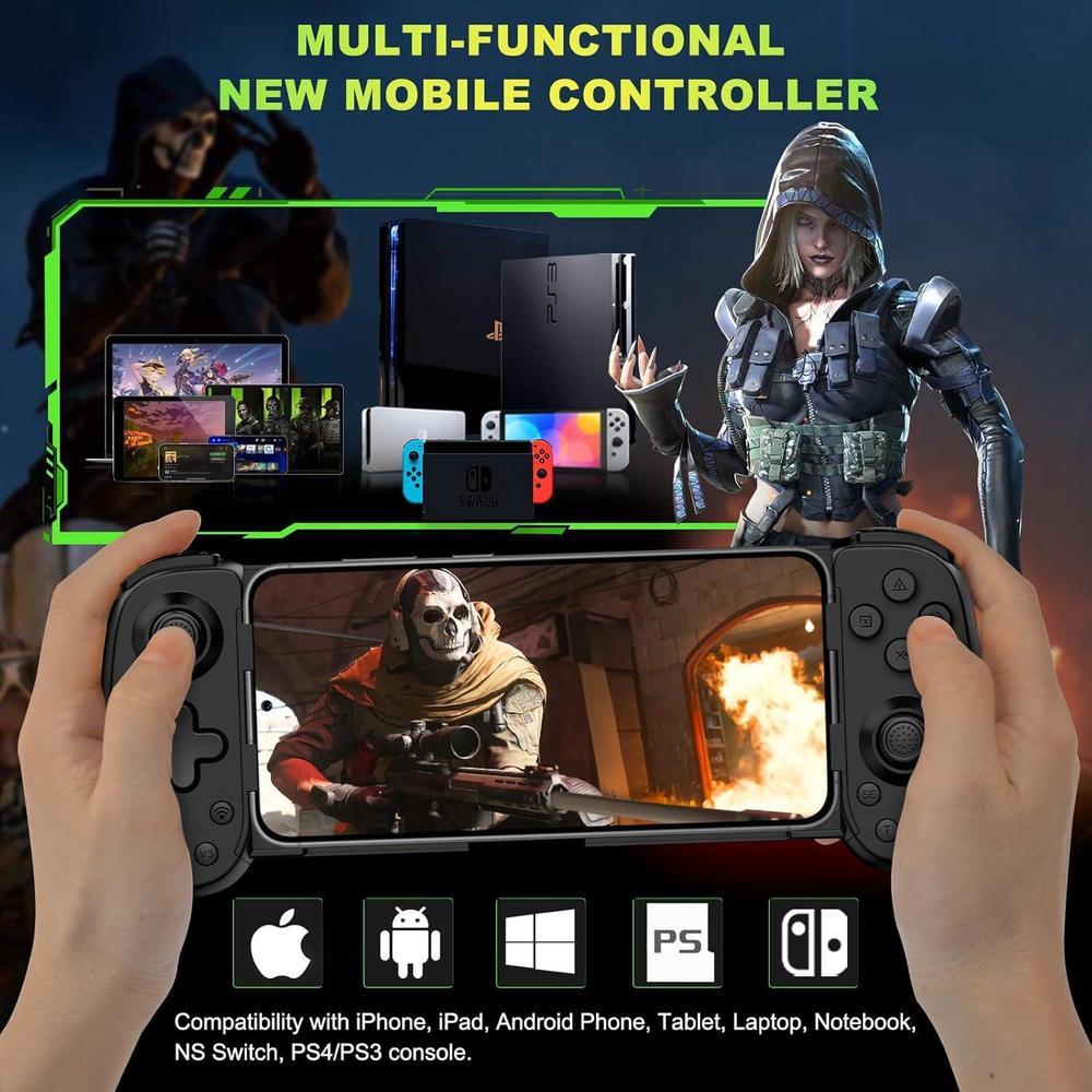 Koiiko Phone Game Controller para iPhone, Android, PC y Switch, compatible con juegos en la nube y transmisión