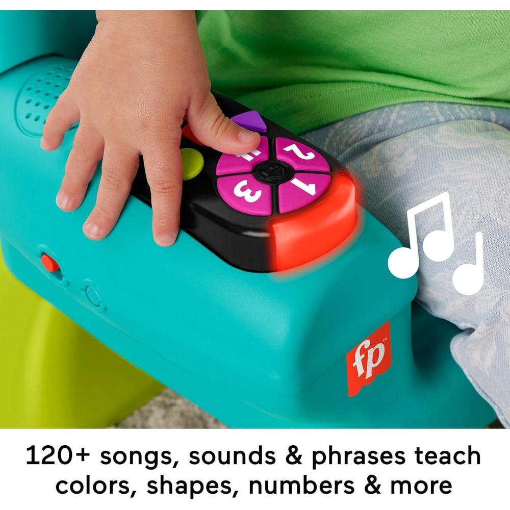 Fisher-Price Juguete de aprendizaje con luces y actividades, color verde azulado, para bebés de 1 año en adelante