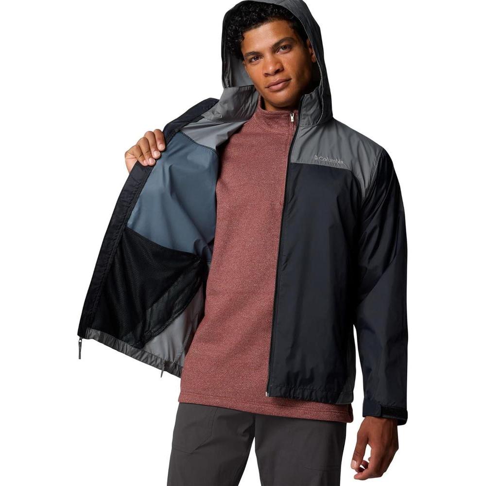 Chaqueta Impermeable Columbia Glennaker Lake II Hombre con Capucha Plegable y Diseño Duradero en Nailon 100%
