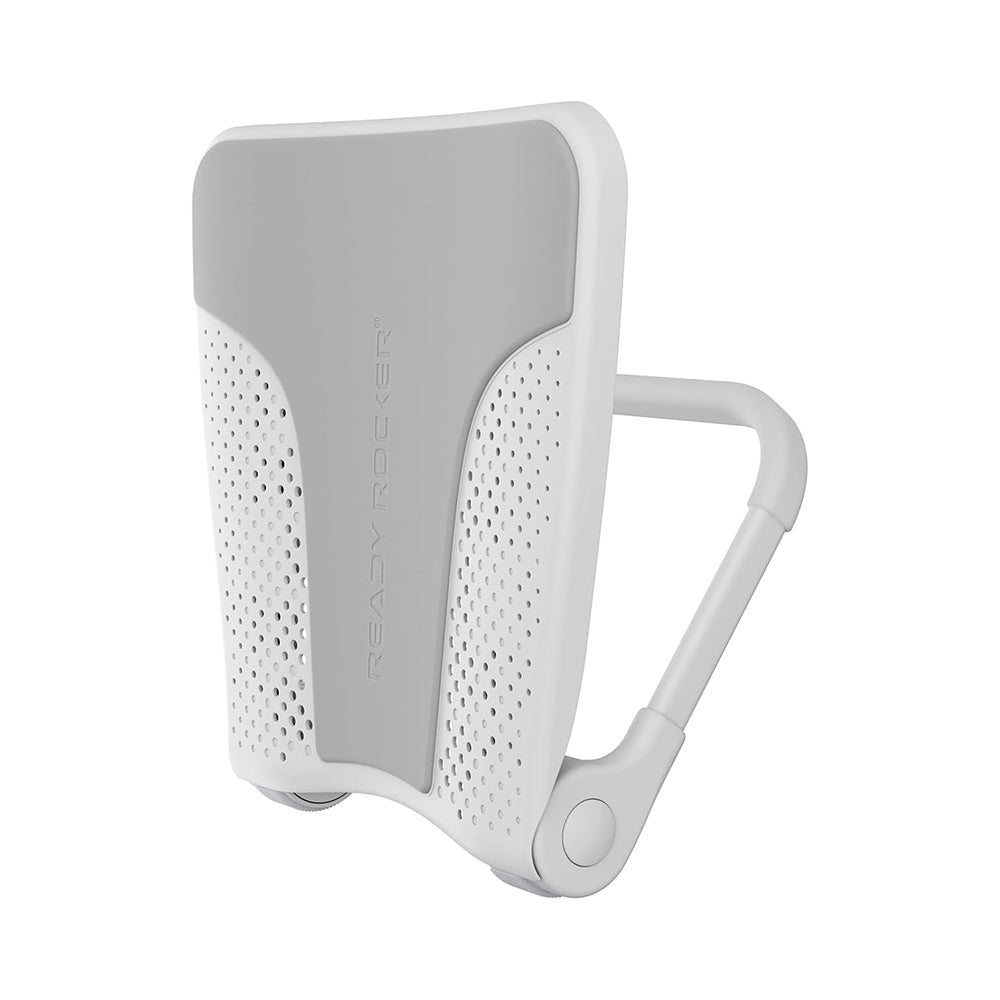 READY ROCKER - Adjustable Ergonomic Portable Back Support for Lower Back Pain Relief and Relaxation - White - 2024 Model