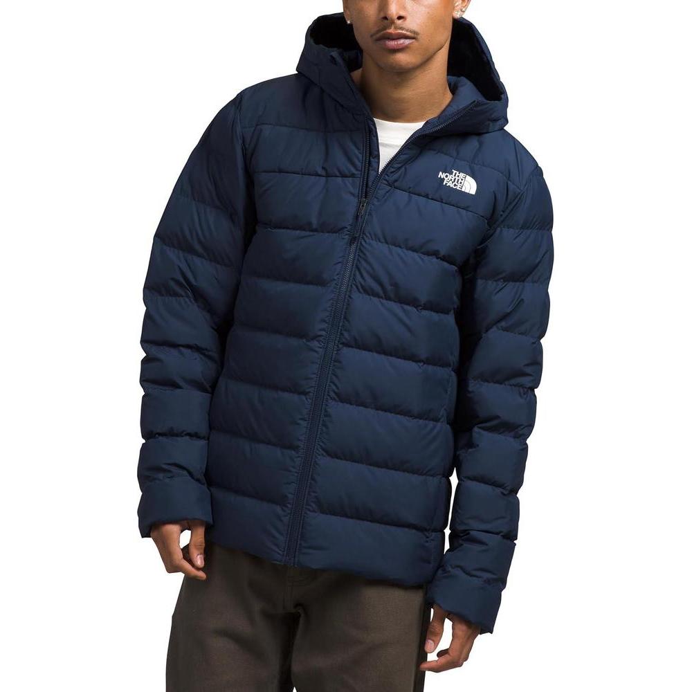 THE NORTH FACE Men's Aconcagua Jacket | Insulated Winter Coat, Wind & Water Resistant, Attached 3 Piece Hood with Cinch Cord