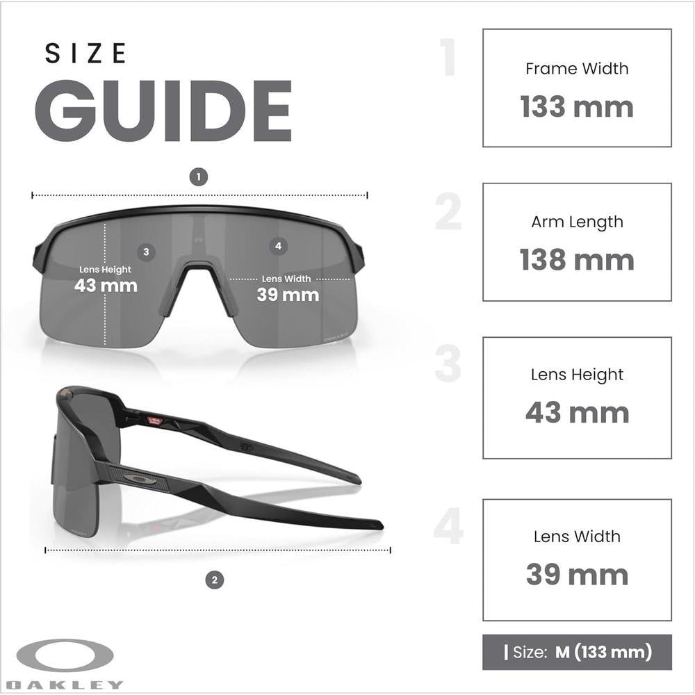 Oakley Sutro Lite OO9463 - Lentes deportivos rectangulares, ideal para hombres y mujeres en actividades deportivas al aire libre