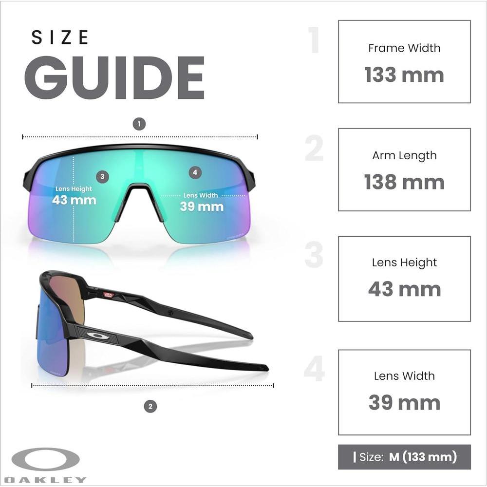 Oakley Sutro Lite OO9463 - Lentes de sol rectangulares unisex con paquete de correa y kit de limpieza iWear
