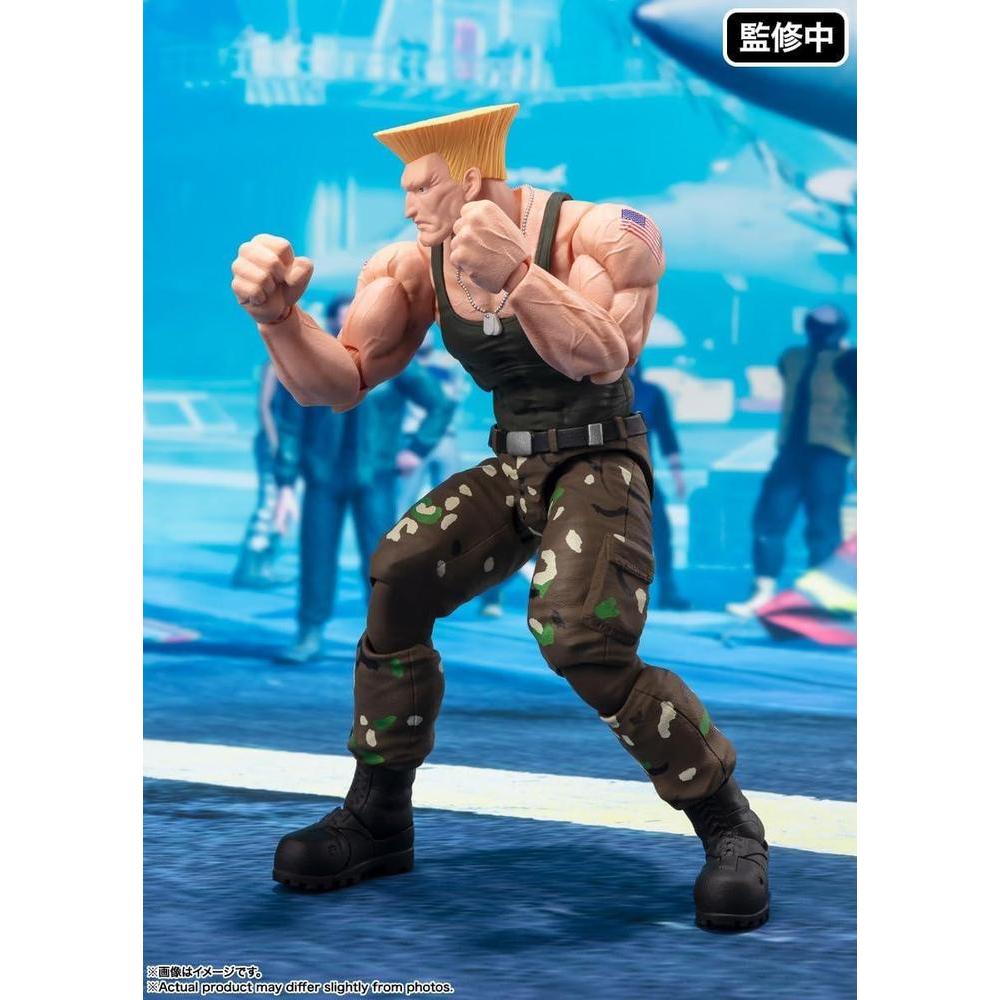 TAMASHII NATIONS - Guile de Street Fighter S.H.Figuarts - Traje 2 con Accesorios