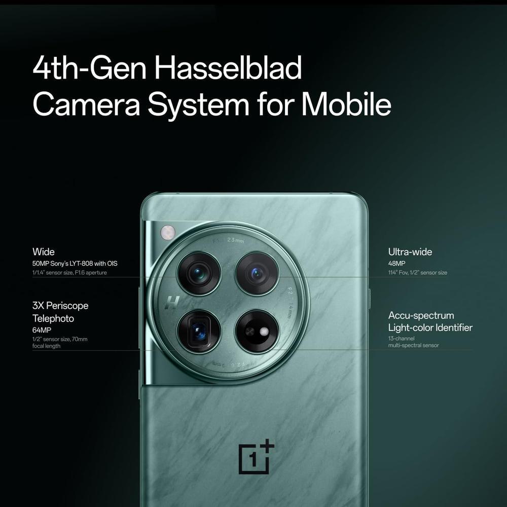 Oneplus 12, 16gb Ram, 512gb, Dual-Sim, Android Desbloqueado, Carga Inalámbrica 50w, Procesador Actual, Cámara Hasselblad, Esmeralda Flow