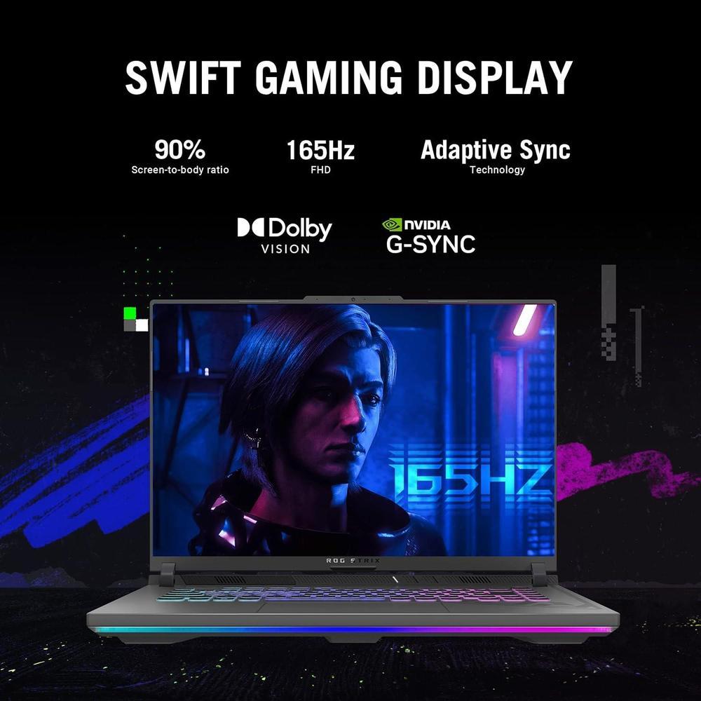 ASUS ROG Strix G16 (2024), 16" FHD, 165Hz, i7, RTX 4060, 16GB DDR5, 1TB SSD, Windows 11