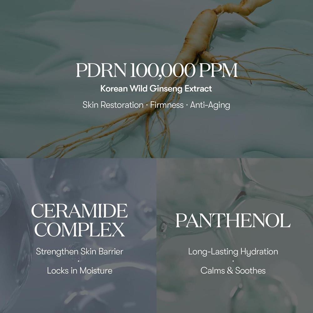 VT COSMETICS PDRN 100 Essence, suero de brillo intensivo vegano con PDRN, restauración y relleno de la piel, hidratante y reafirmante