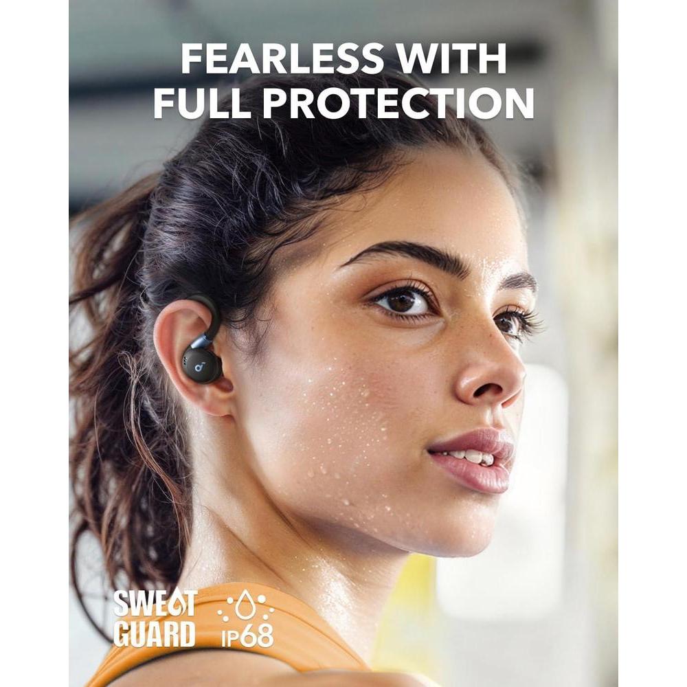 Soundcore Sport X20 Negro Anker Auriculares Inalámbricos Para Deportes Con Ganchos Ajustables Y Cancelación De Ruido