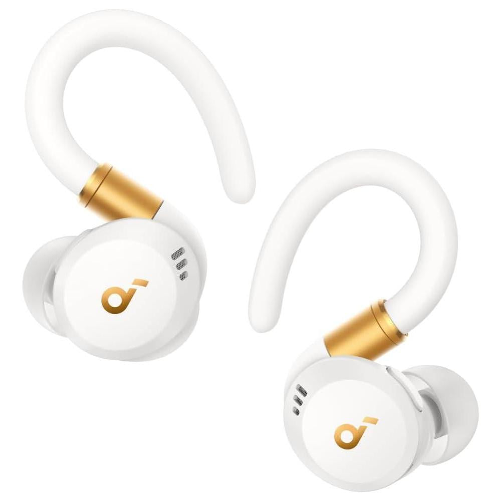 soundcore Sport X20 by Anker, True-Wireless Workout Earbuds, Rotatable and Extendable Ear Hooks, Noise Cancelling, Deep Bass, IP68 Waterproof, Sweatproof, Dustproof, 48H Play, Sport Earbuds for Gym