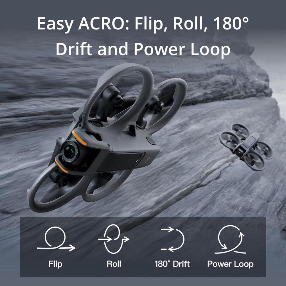 DJI Avata 2 Fly More Combo con batería y Goggles, dron FPV 4K de experiencia inmersiva, para principiantes y contenido POV