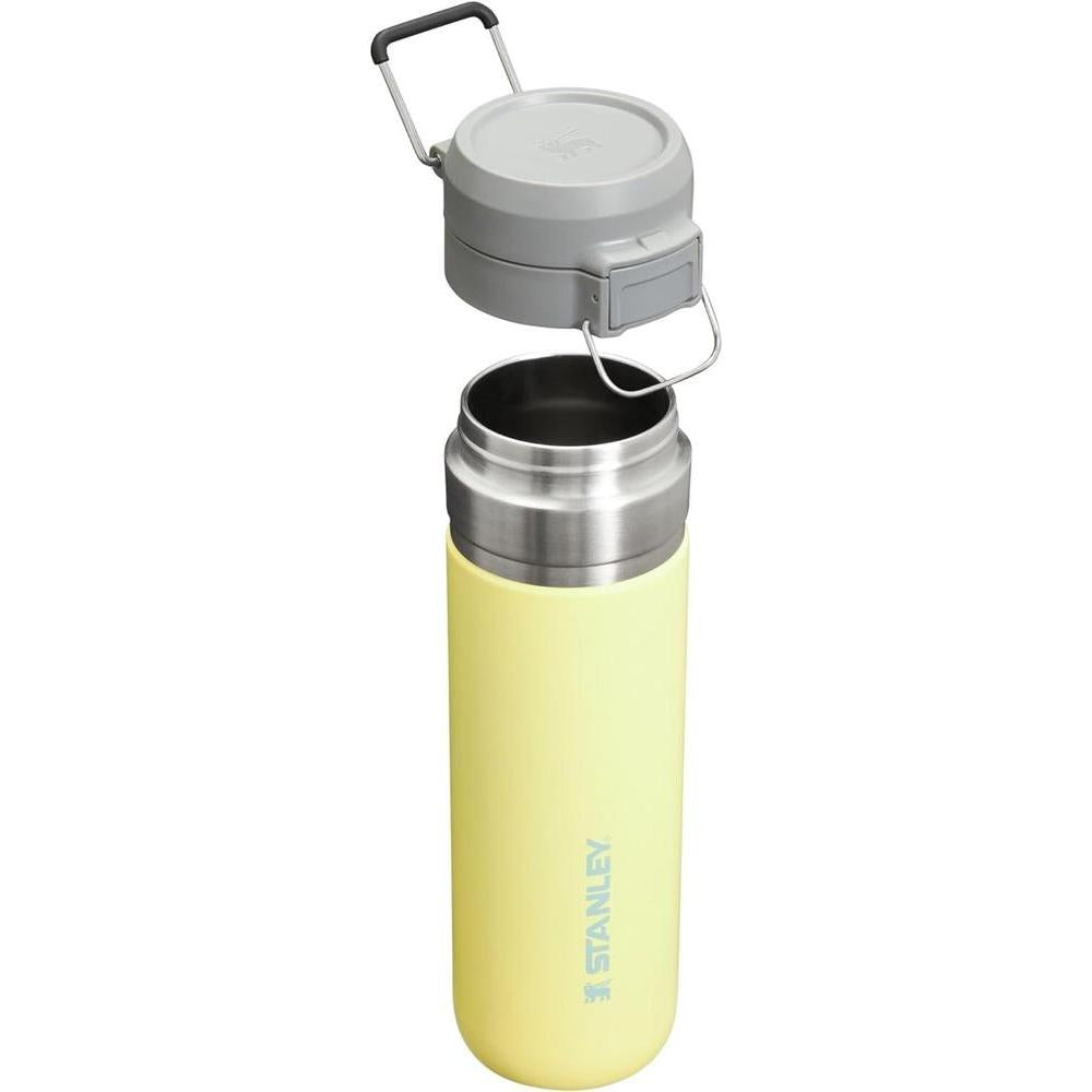 Botella Stanley Quick Flip GO a prueba de fugas para viajes y deportes, acero inoxidable sin BPA, color pomelo