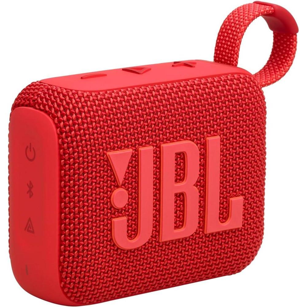 JBL Go 4 - Ultra-Portable, Waterproof and Dustproof Bluetooth Speaker, Big JBL Pro Sound with Punchy bass, 7-Hour Built-in Battery, Made in Part with Recycled Materials (Red)