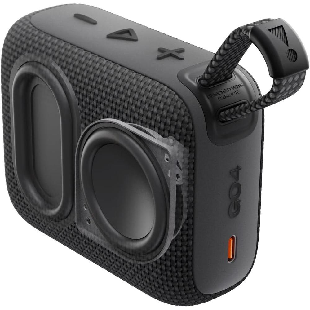 JBL Go 4 - Altavoz Bluetooth ultraportátil, resistente al agua y polvo, sonido JBL Pro con graves, batería de 7 horas, materiales reciclados