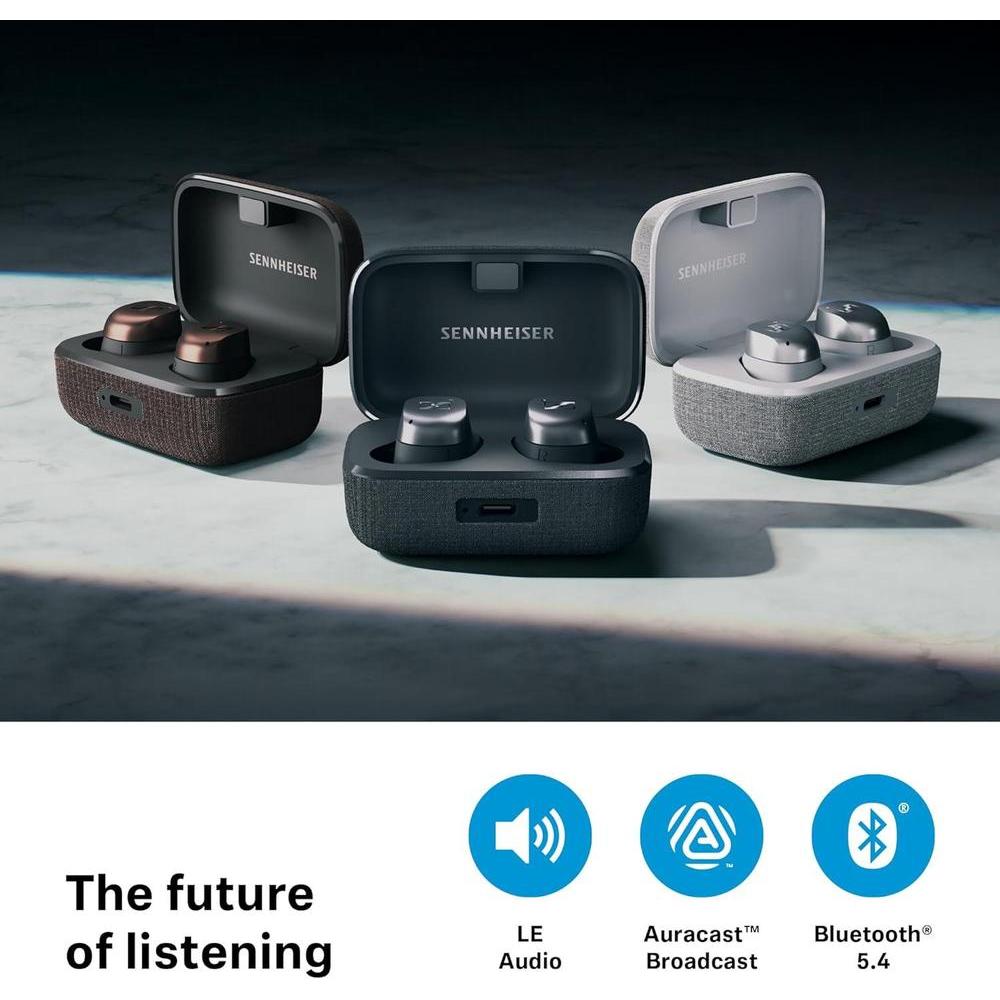 Sennheiser Momentum True Wireless 4 Auriculares Inalámbricos Bluetooth ANC Adaptable Sonido Cristalino Negro Copper