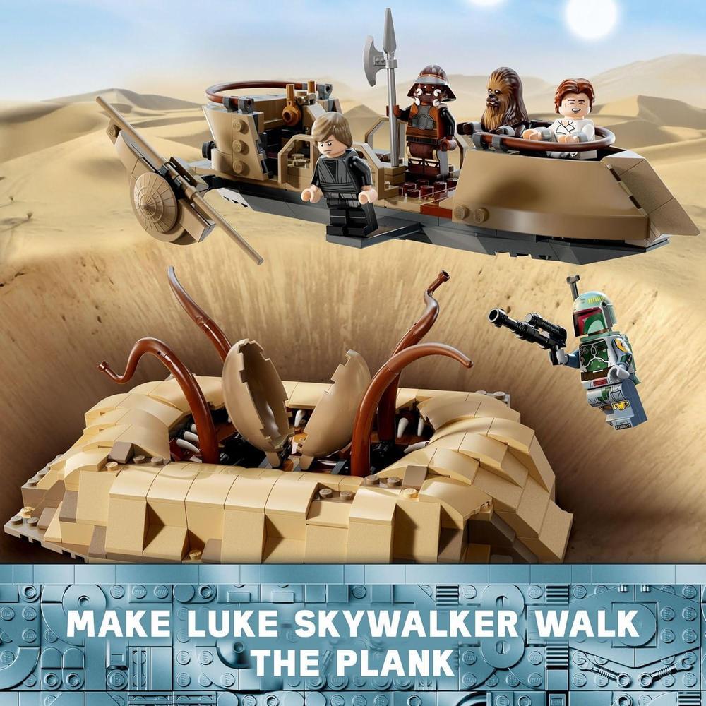 LEGO Star Wars: Retorno del Jedi - Skiff del Desierto y Pozo Sarlacc con Minifigura Aniversario de Nien Nunb