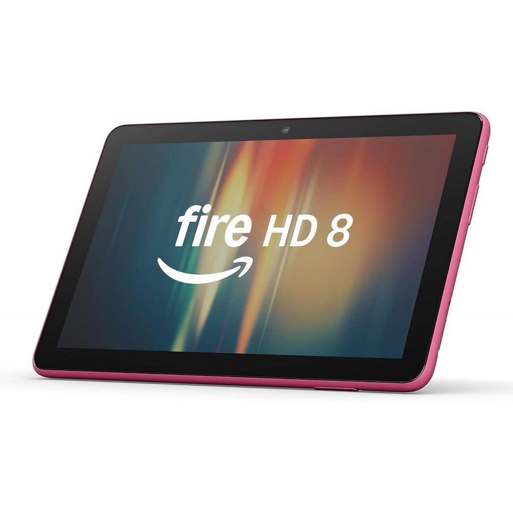 New Amazon Fire HD 8 tablet, 8” HD Display, 3GB memory, 32GB, designed for portable entertainment, Hibiscus, (2024 release)