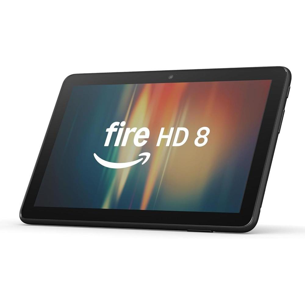 New Amazon Fire HD 8 tablet, 8” HD Display, 3GB memory, 32GB, designed for portable entertainment, Black, (2024 release)