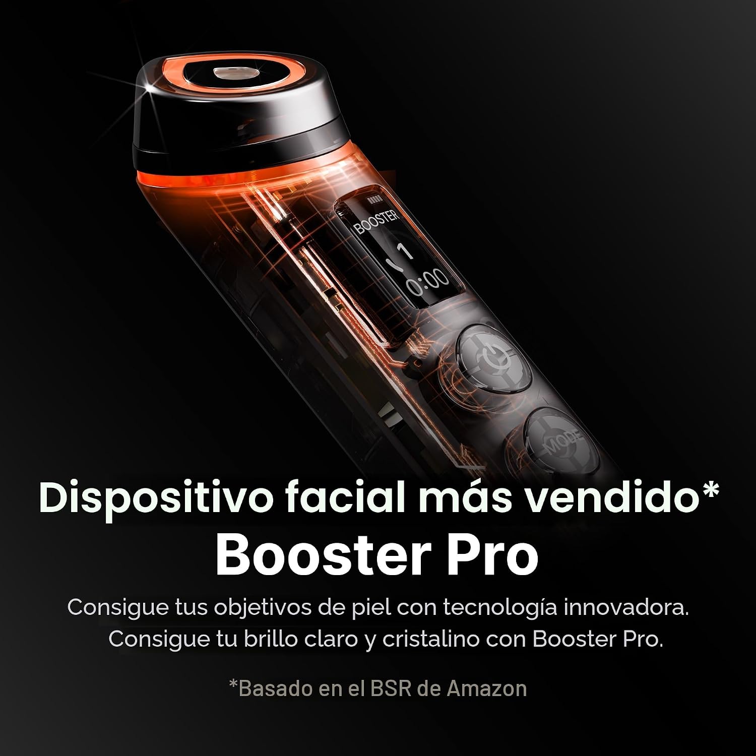 Medicube Age-R Booster Pro - Dispositivo Coreano 6 en 1, Glass Skin, EMS, LED, Masajeador Facial