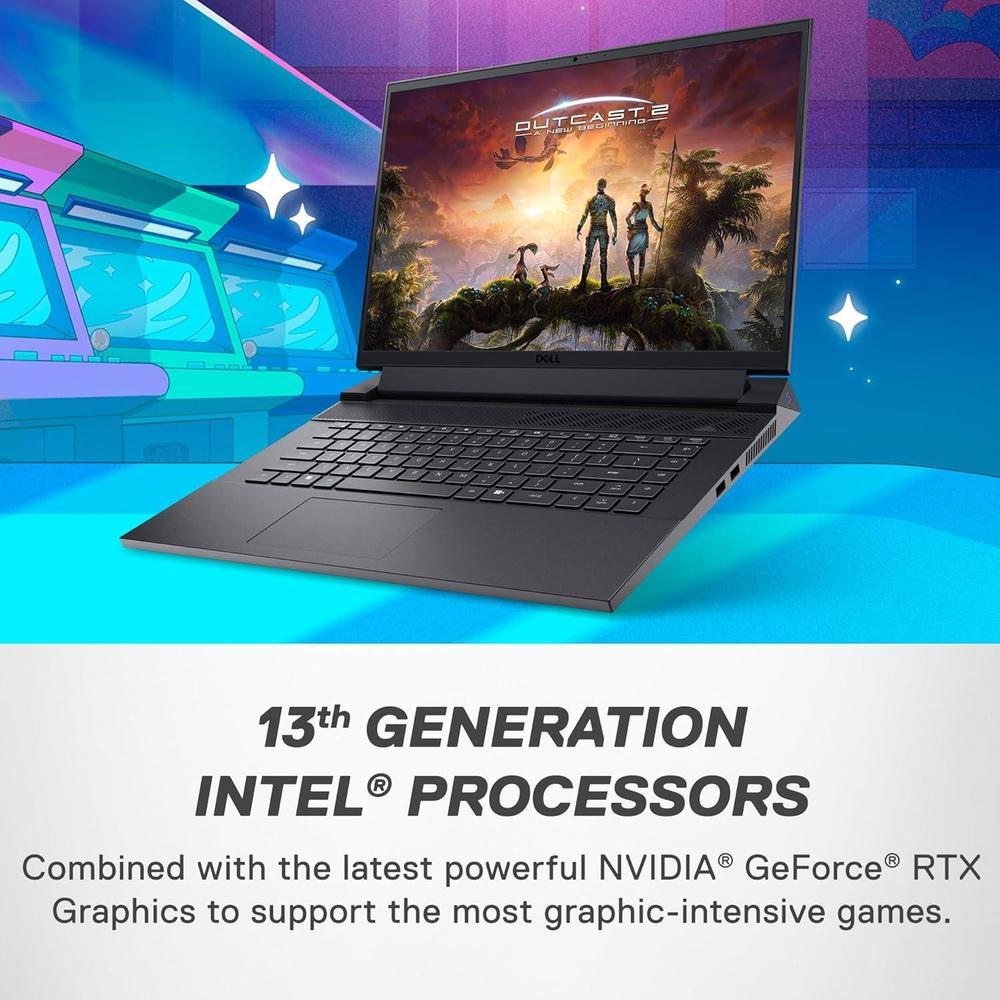 Dell Laptop para Juegos G16 7630 Pantalla QHD+ 240Hz 3ms 16 Pulgadas Intel Core i9-13900HX 16GB DDR5 RAM 1TB SSD NVIDIA RTX 4070 Windows 11