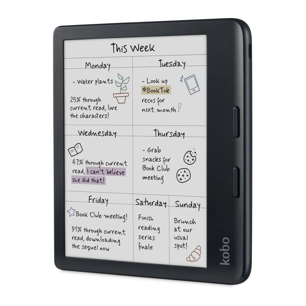 Kobo Libra Colour eReader con Pantalla Kaleido 3 E Ink a Color, Modo Oscuro, Resistente al Agua y Audiolibros