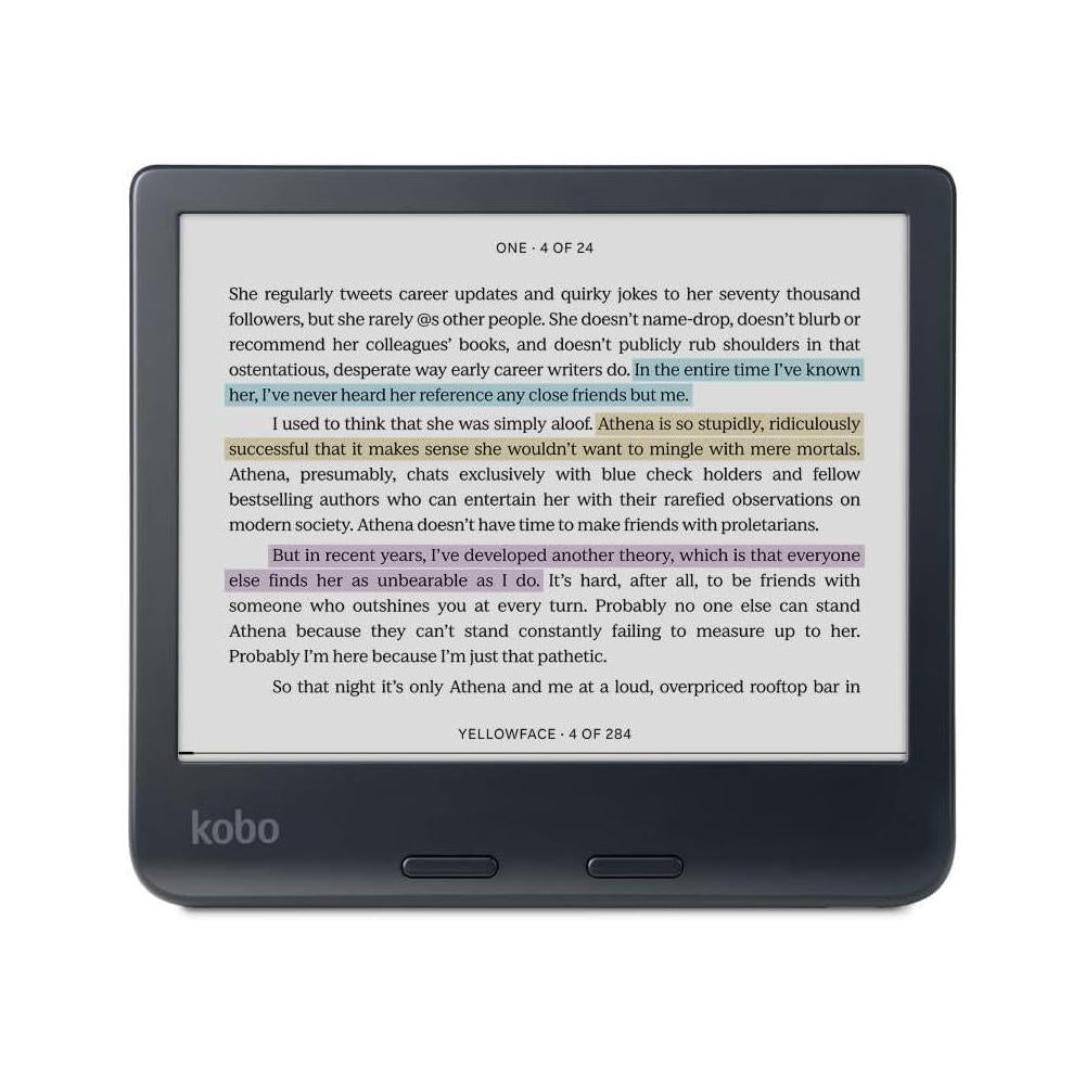 Kobo Libra Colour eReader con Pantalla Kaleido 3 E Ink a Color, Modo Oscuro, Resistente al Agua y Audiolibros