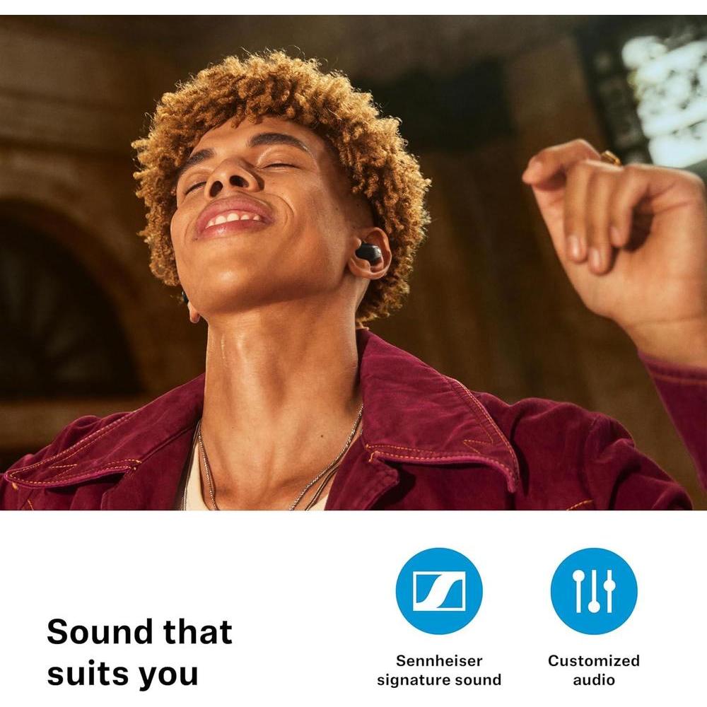 Sennheiser ACCENTUM con sonido cristalino, ANC híbrido, diseño ergonómico, batería de larga duración y controles táctiles avanzados