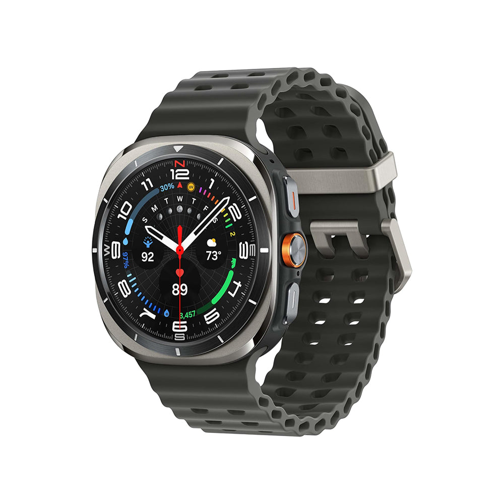 SAMSUNG Galaxy Watch Ultra 47mm LTE AI Smartwatch w/Energy Score, Wellness Tips, Heart Rate Tracking, Sleep Monitor, Fitness Tracker, GPS, 2024,Titanium Silver [US Version, 1Yr Manufacturer Warranty]