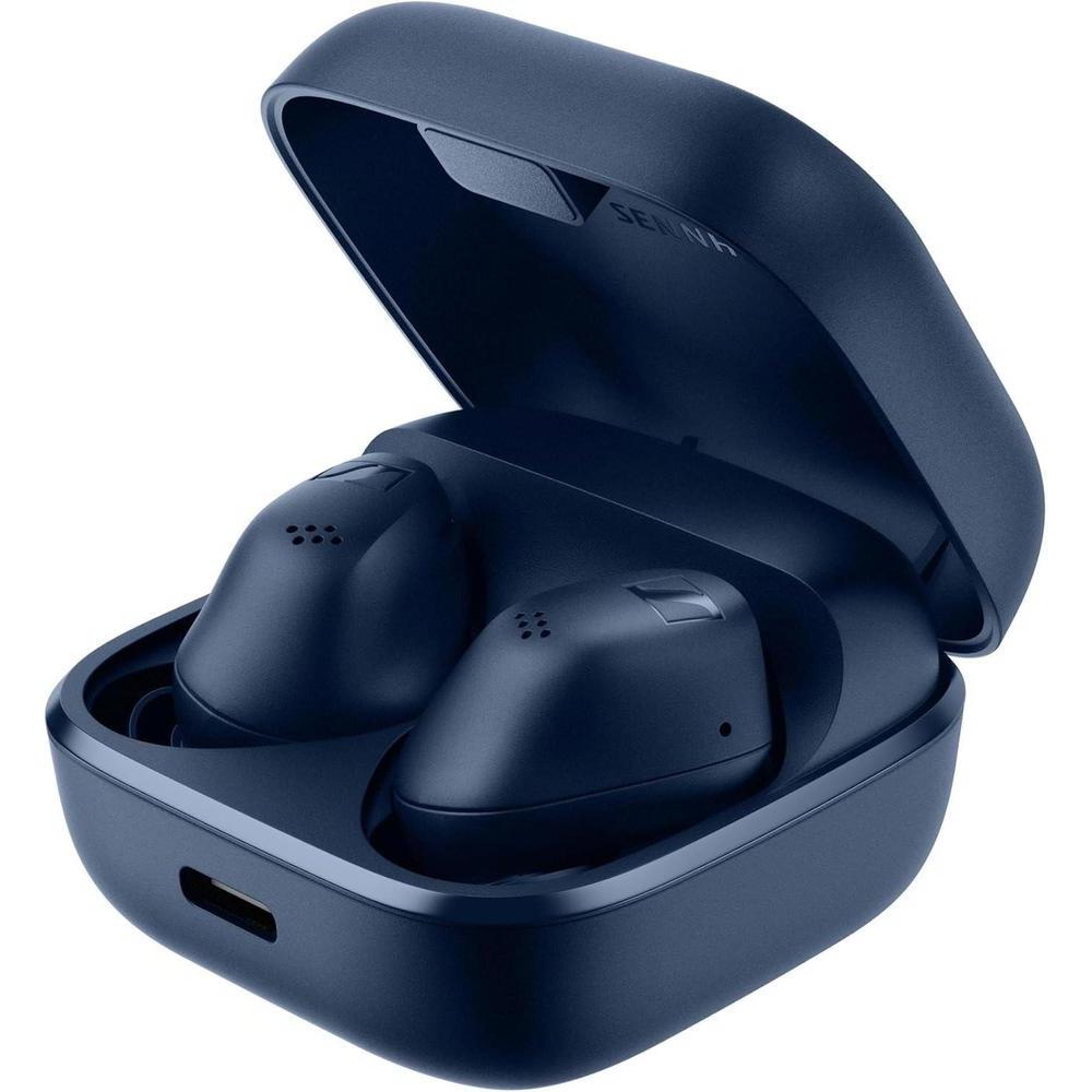 Sennheiser ACCENTUM True Wireless Earbuds - Crystal-Clear Sound with Hybrid ANC, Ergonomic Design, 28-Hour Battery Life, Touch Interface and Dual Mic Call Quality - Blue