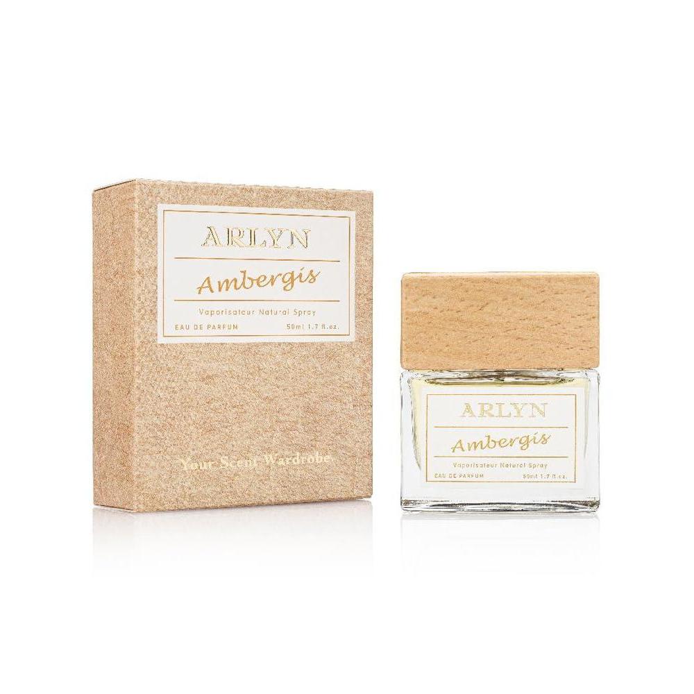 ARLYN Ambergis Eau De Parfum - Fragancia unisex con bergamota y pimienta rosa, vegana y libre de parabenos, ideal para uso diario