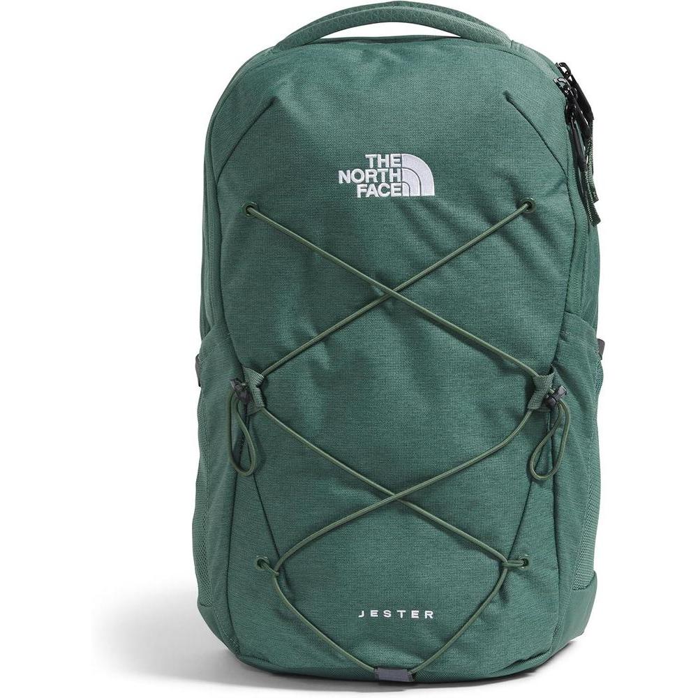 THE NORTH FACE Women's Jester Everyday Laptop Backpack | Commuter Travel Bag with Laptop Sleeve, Water-Repellent Finish, Spacious Compartment, Duck Green Dark Heather, One Size