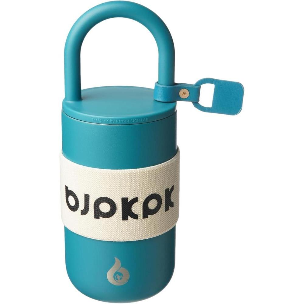 BJPKPK 13oz Tumbler With Lid And Handle Insulated Tumblers Cup Stainless Steel Coffee Mug,Laguna