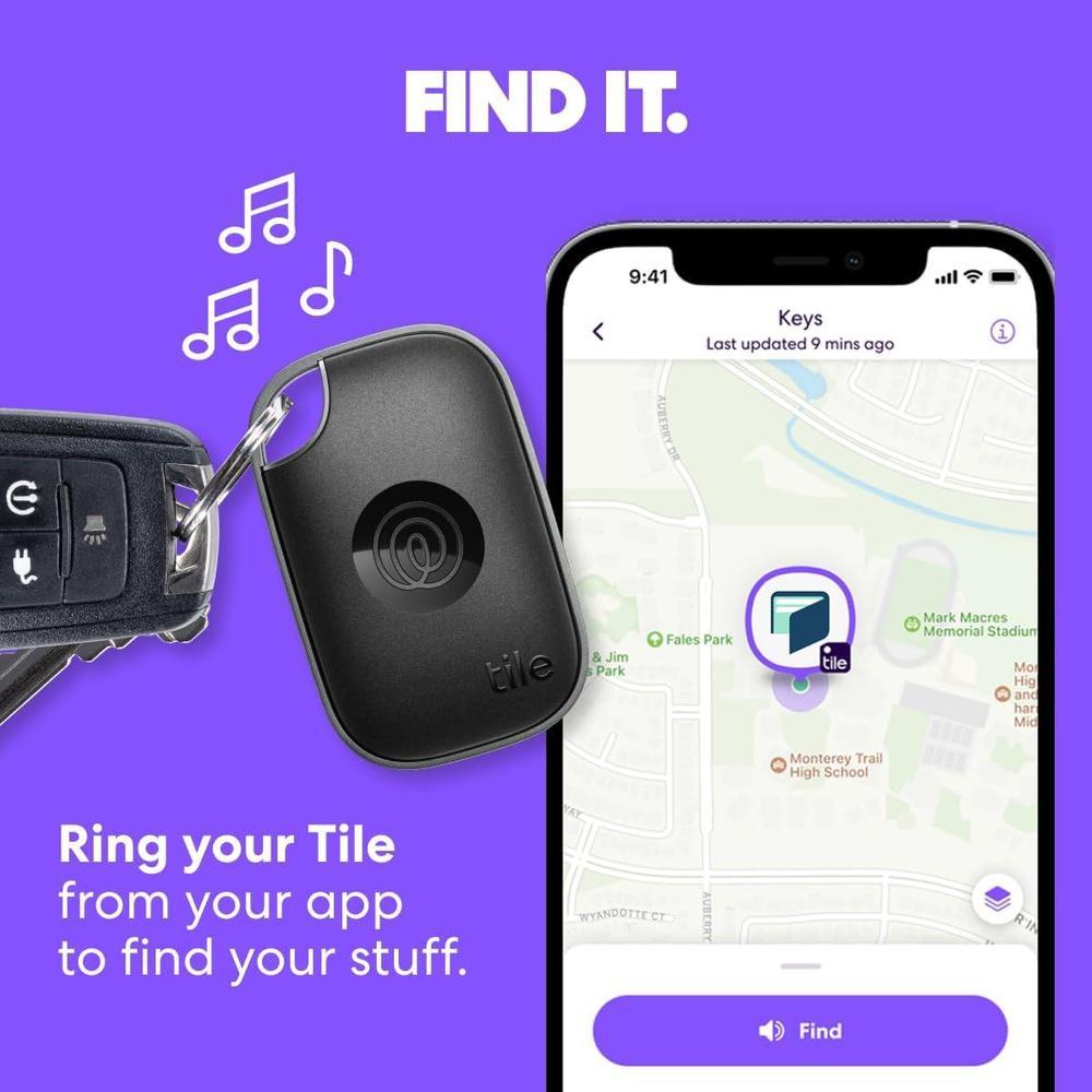 Tile by Life360 Pro - Potente rastreador Bluetooth, buscador de llaves y localizador para artículos compatibles con iOS y Android