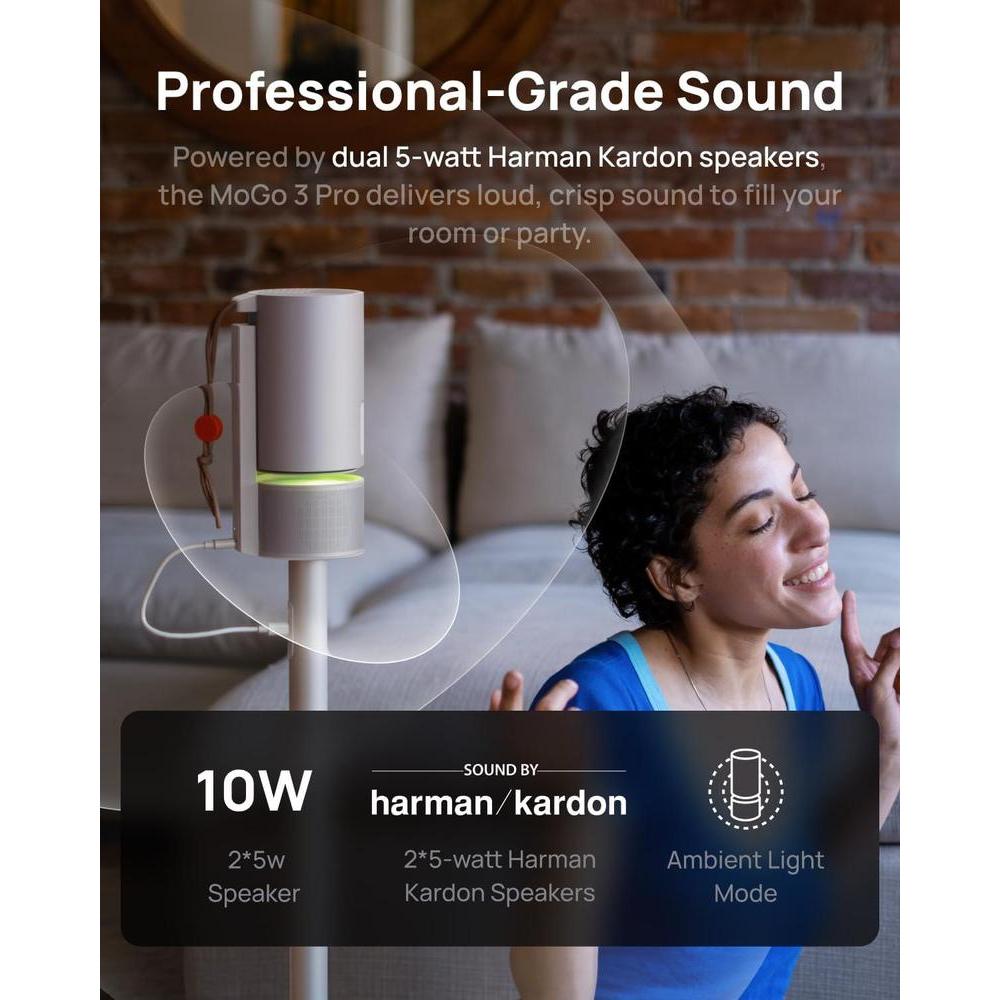XGIMI MoGo 3 Pro: Proyector portátil con Google TV y Netflix, soporte ajustable y altavoces Harman Kardon