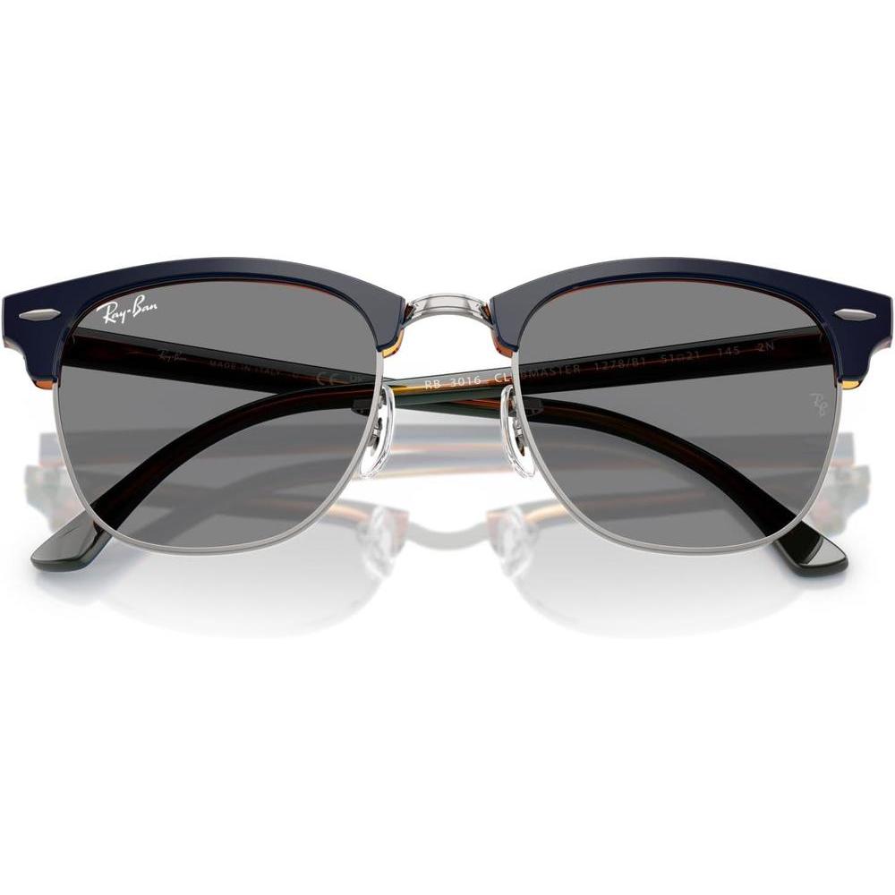 Ray-Ban Clubmaster RB3016 Lentes de sol cuadrados con protección UV y diseño clásico retro