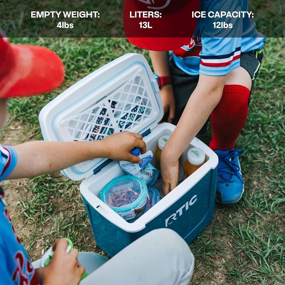 RTIC Hielera Personal Compacta Portátil para Alimentos, Bebidas, Playa, Camping, Picnic, Pesca y Barco, Capacidad de 12 Latas