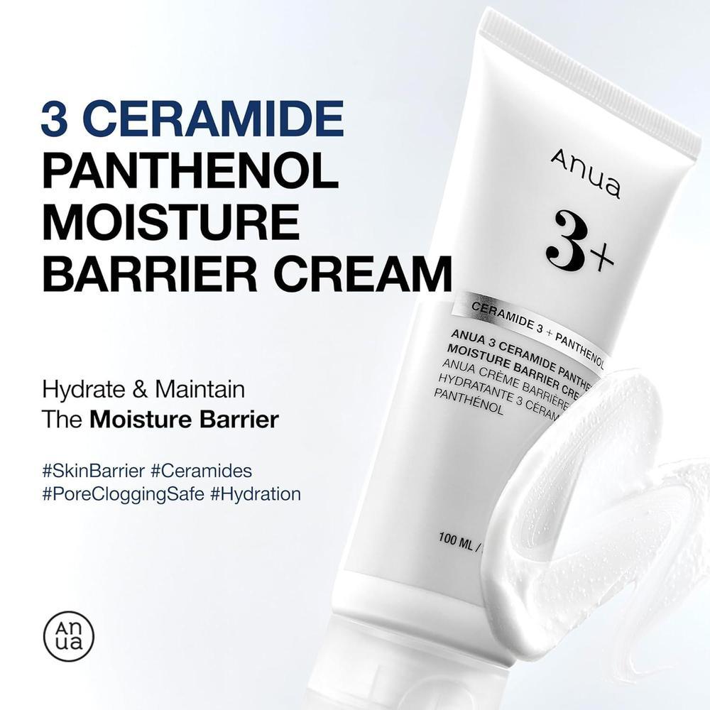 ANUA crema con ceramida y pantenol, hidratante facial para piel normal, fortalece la barrera cutánea sin obstruir poros