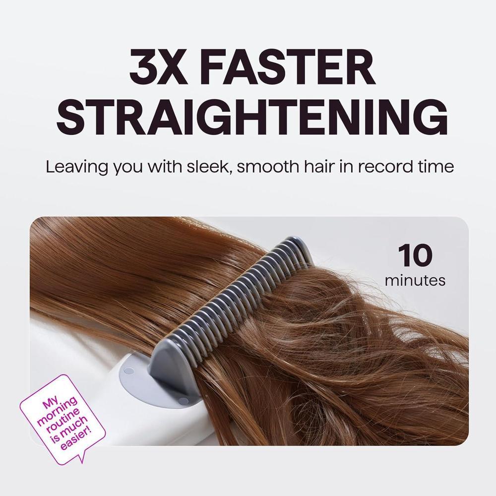Wavytalk Pro Steam Cepillo Alisador 3 en 1, Vapor Reduce Daño, Nutre y Acelera Alisado, Compatible Voltaje Universal