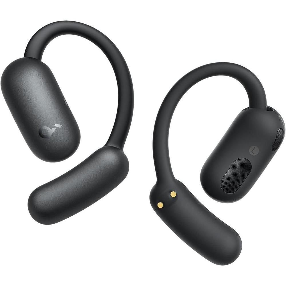 soundcore AeroFit 2 by Anker, Open-Ear Headphones, Translation Earbuds Real Time, 4 Adjustable Positions for Every Ear Size, 2x Richer Bass, Hi-Res, 42H Playtime, IP55,AI Clear Calls,Wireless Charging