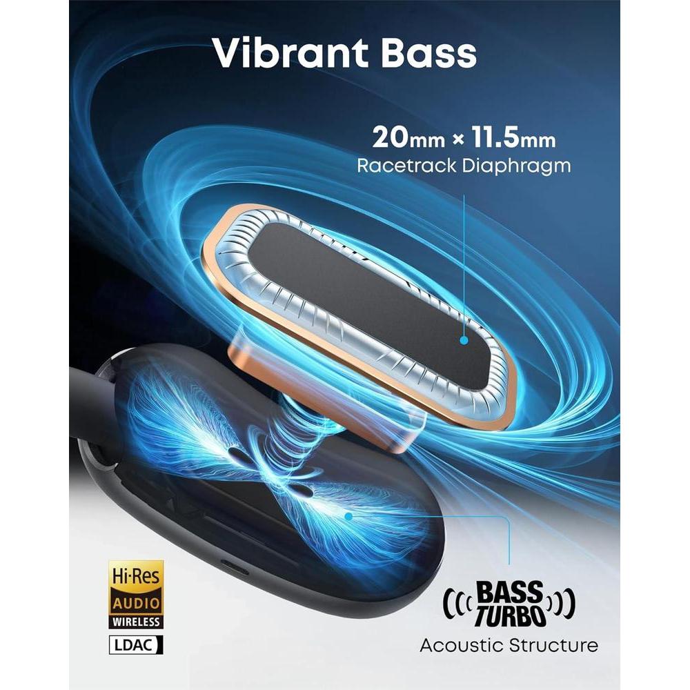 Auriculares soundcore AeroFit 2 Anker de oreja abierta con 4 posiciones ajustables y bajos mejorados