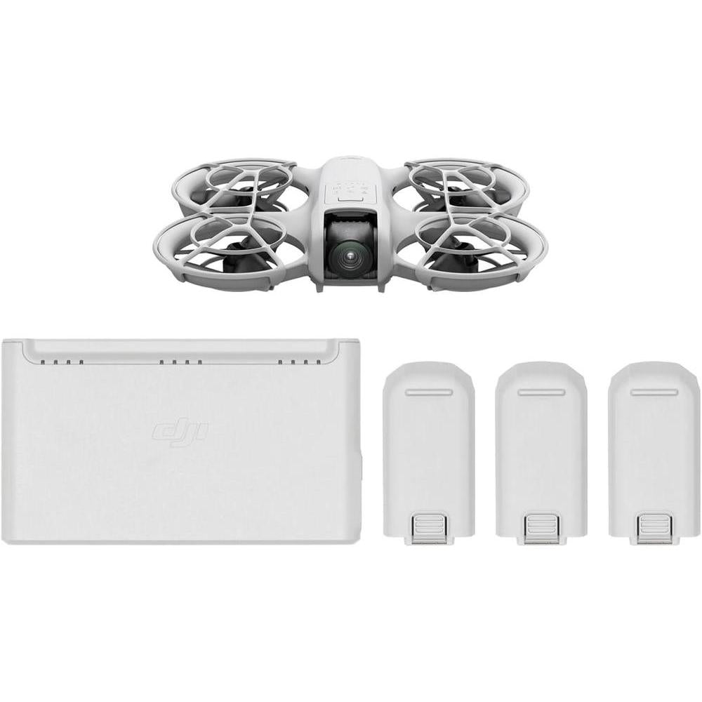 DJI Neo Three-Battery Combo, Mini Drone 4K UHD Camera for Adults, 135g Self Flying Drone That Follows You, Palm Takeoff, Subject Tracking, QuickShots, Stabilized Video (Controller-Free), Gray