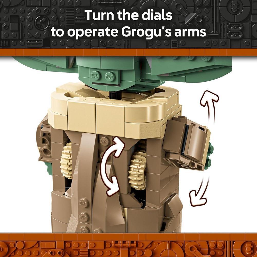 LEGO Star Wars: Grogu con juguete de construcción de cochecito Hover para niños, ideal para regalar y para fans de The Mandalorian