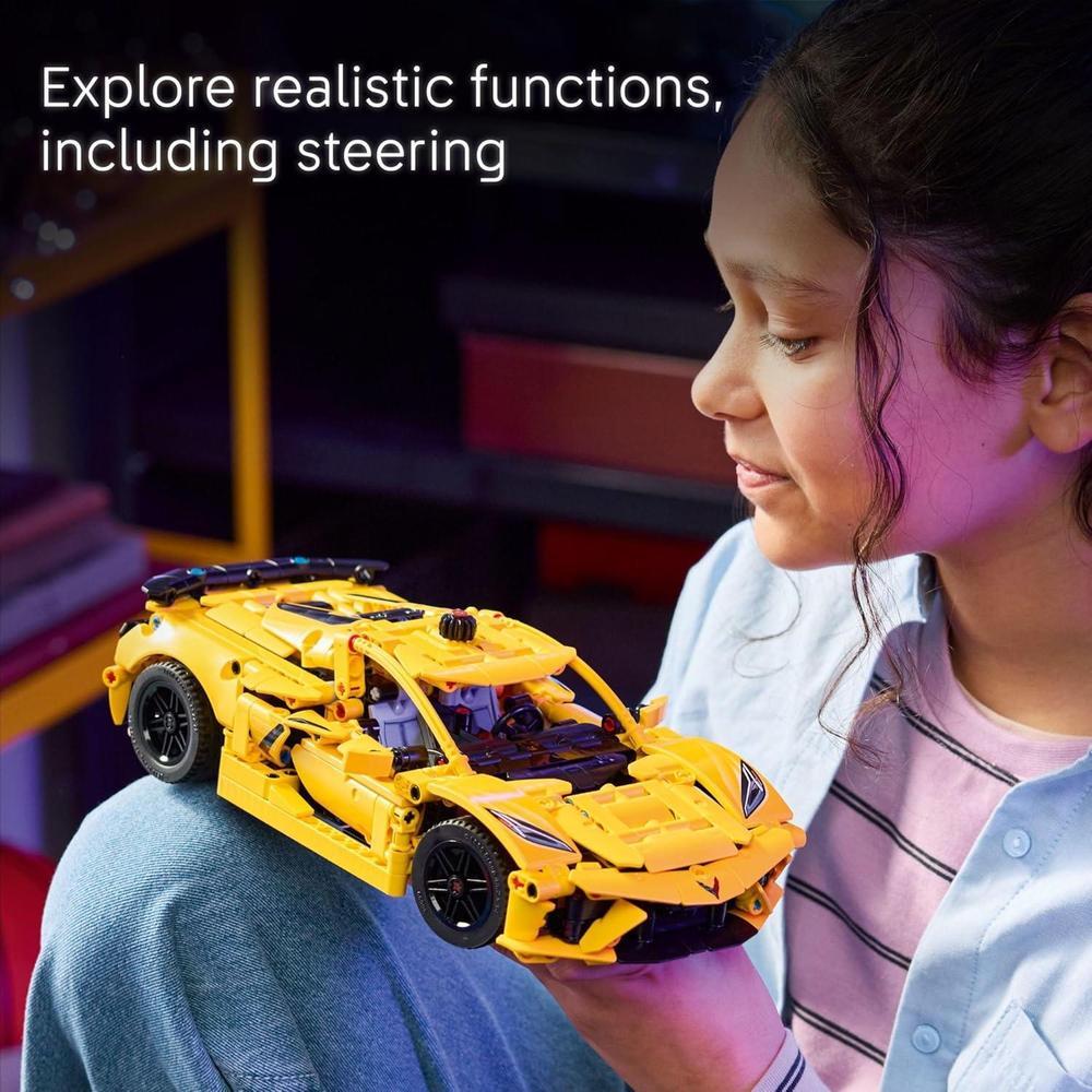 LEGO Technic Chevrolet Corvette Stingray, set de construcción para niños y niñas, modelo de automóvil de exhibición, regalo ideal