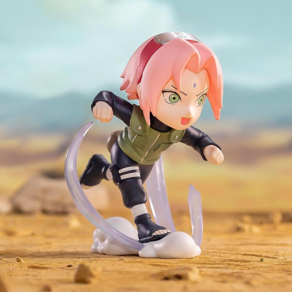 POP MART Figuras Naruto Ninkai Taisen, figuras aleatorias de diseño ciego, juguetes coleccionables