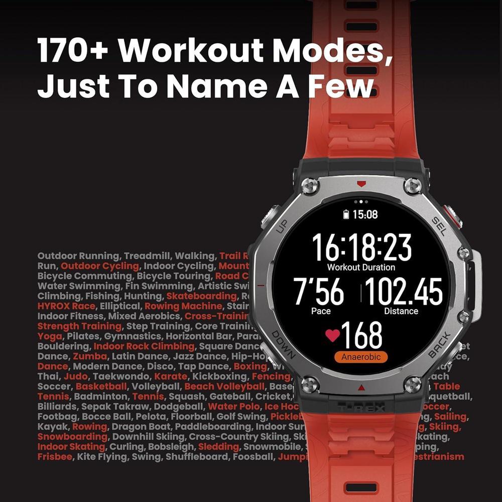 Amazfit T-Rex 3 - Smartwatch Militar Resistente Con GPS Y Mapas Offline, 170 Modos De Fitness