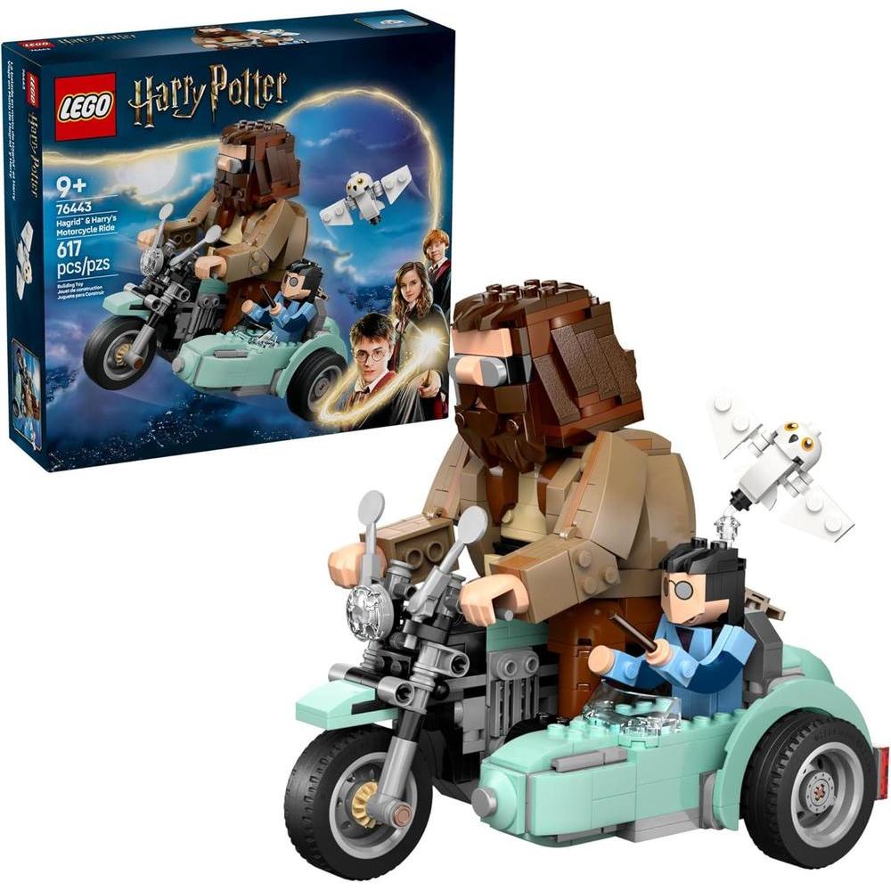 LEGO Harry Potter Hagrid & Harry's Motorcycle Ride Building Toy - Kids Motorcycle Toy for Boys and Girls, Harry Potter Fans, Ages 9+ - Gift Idea for Birthdays - 76443