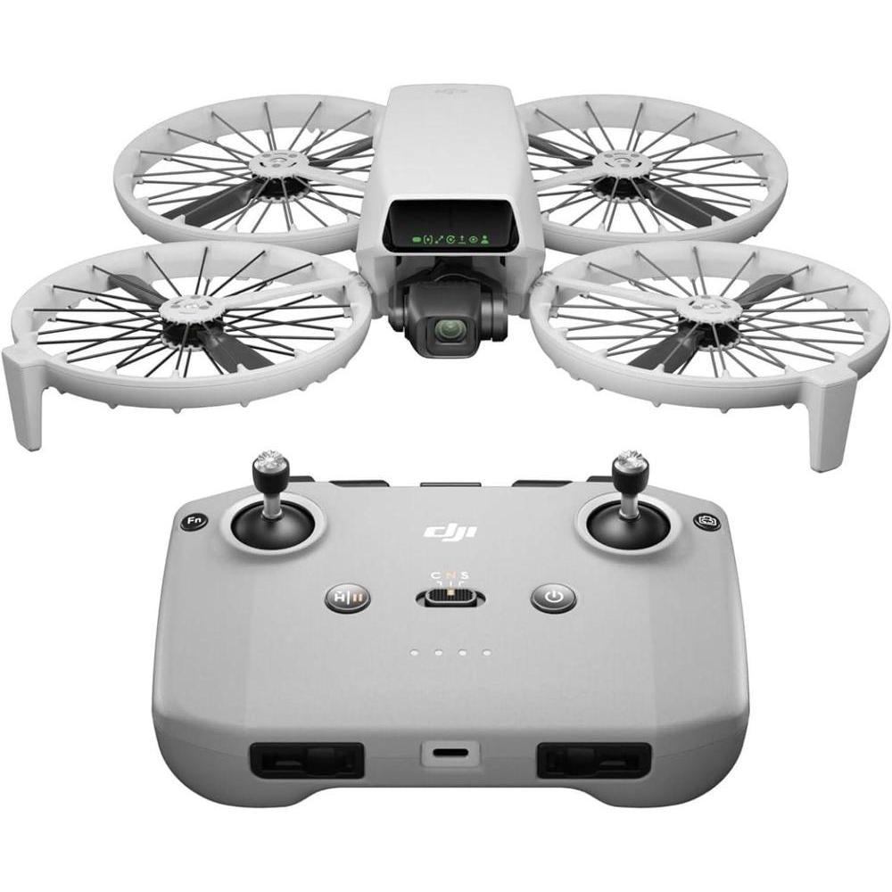 DJI Flip (RC-N3), Drone With 4K UHD Camera for Adults, Under 249 g, 3-Axis Gimbal Stabilization, 44000ft/13km Video Transmission, Palm Takeoff, Auto Return, Intelligent, 31-Min Flight Time